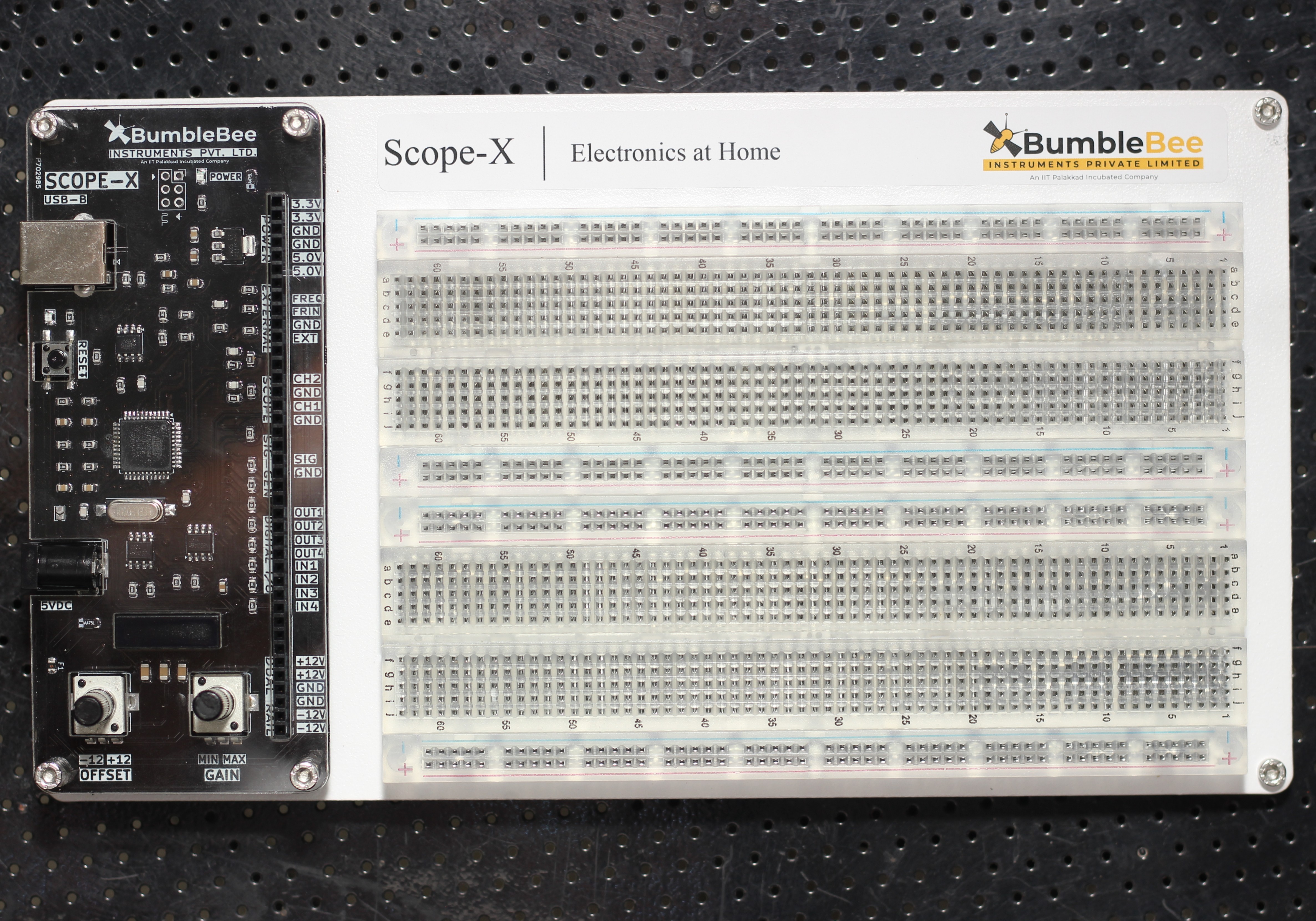 Scope-X Complete Setup with Breadboard